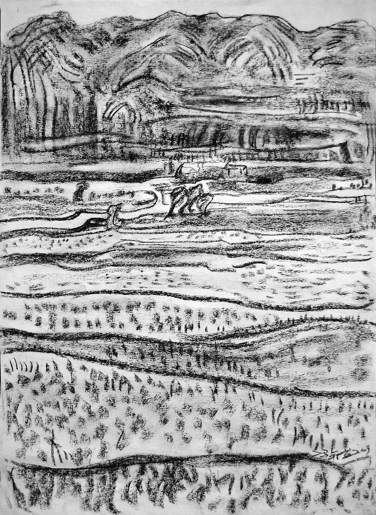 09年《北方·青鸟集》作品选——零九年黑色的夏天（图ZMjg4MTY0MjQ=） - 绘画 - 站酷设计师冯渡原创素材 - 站酷ZCOOL