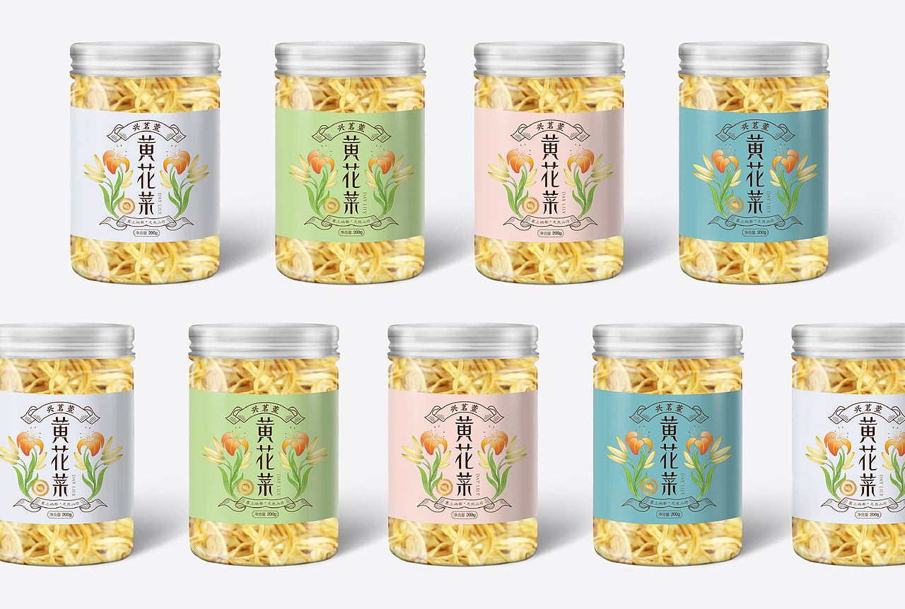 宁夏红寺堡产区——黄花菜包装设计