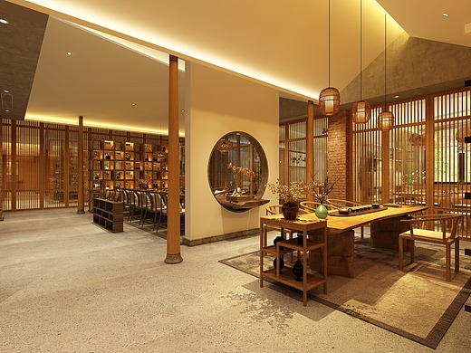 茶文化交流空间室内设计