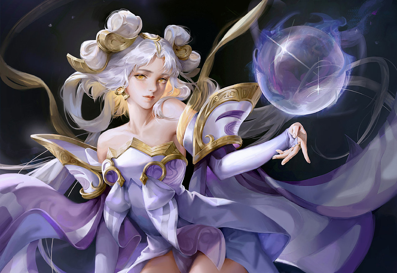 王者荣耀 嫦娥|插画|游戏原画|dmcshinra_原创作品-站酷zcool