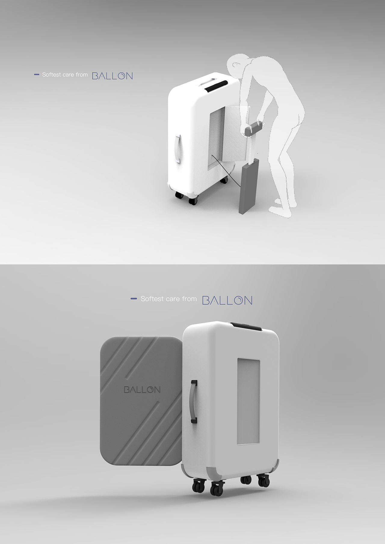 BALLON气囊行李箱设计（图ZNDg2Nzg2NjA=） - 生活用品 - 站酷设计师盐下太多了原创素材 - 站酷ZCOOL