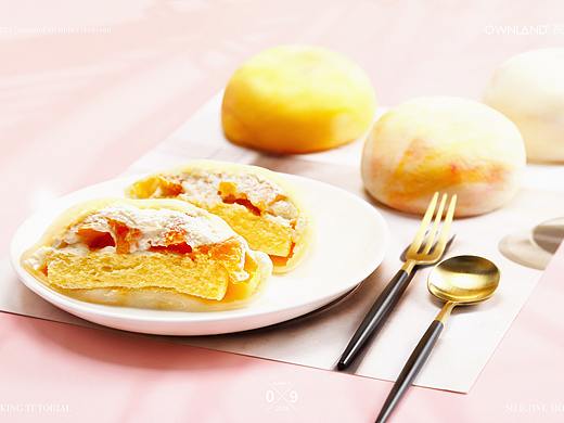 彩色月亮蛋糕（雪媚娘）