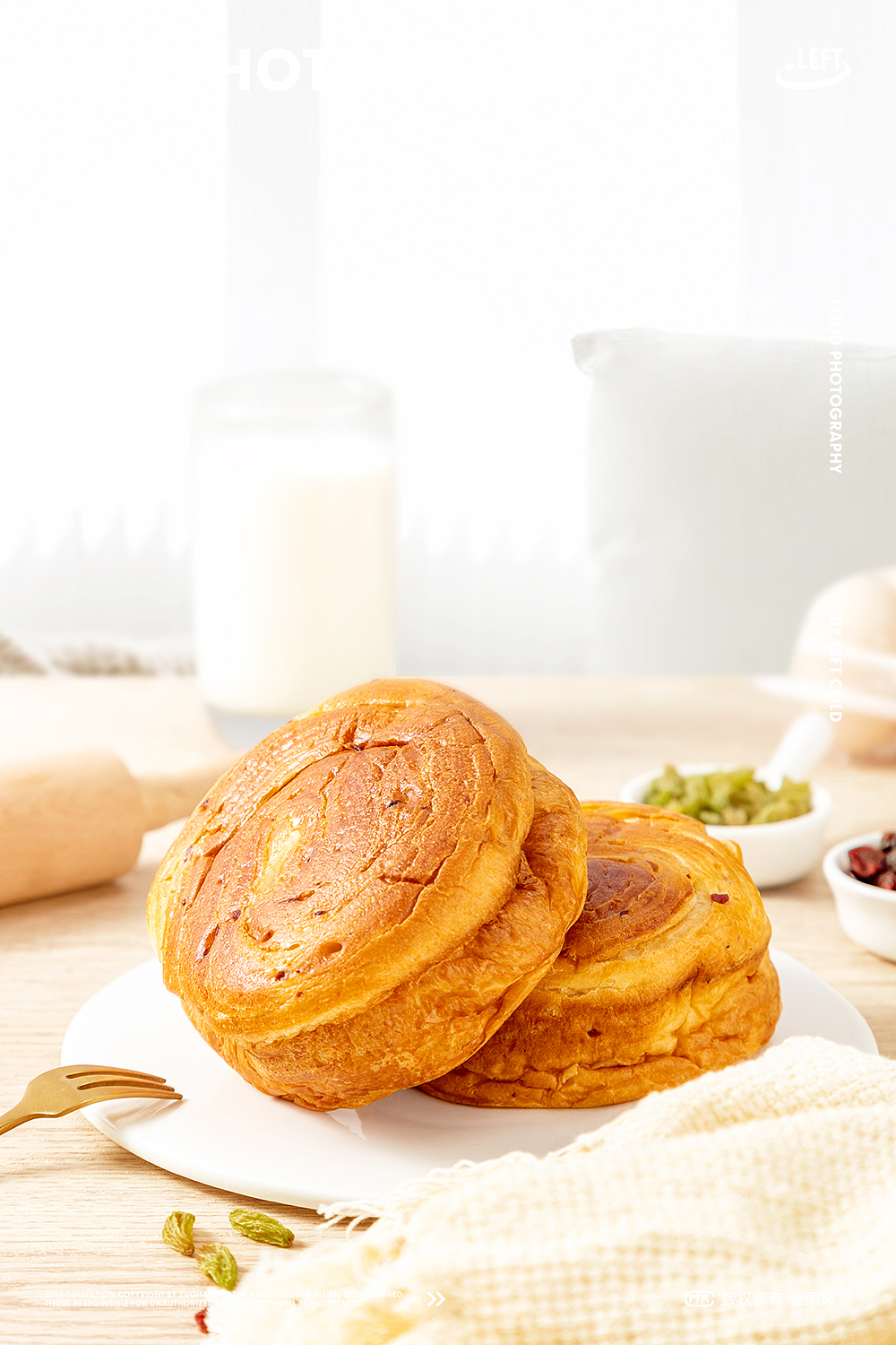 果肉面包-美食摄影