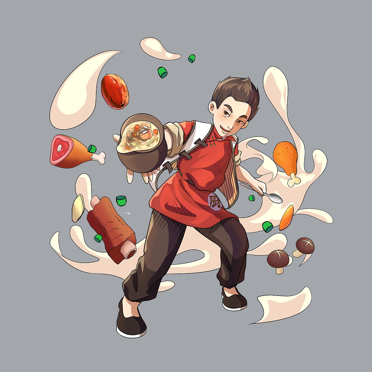 ip形象稿件沙县小吃ip形象