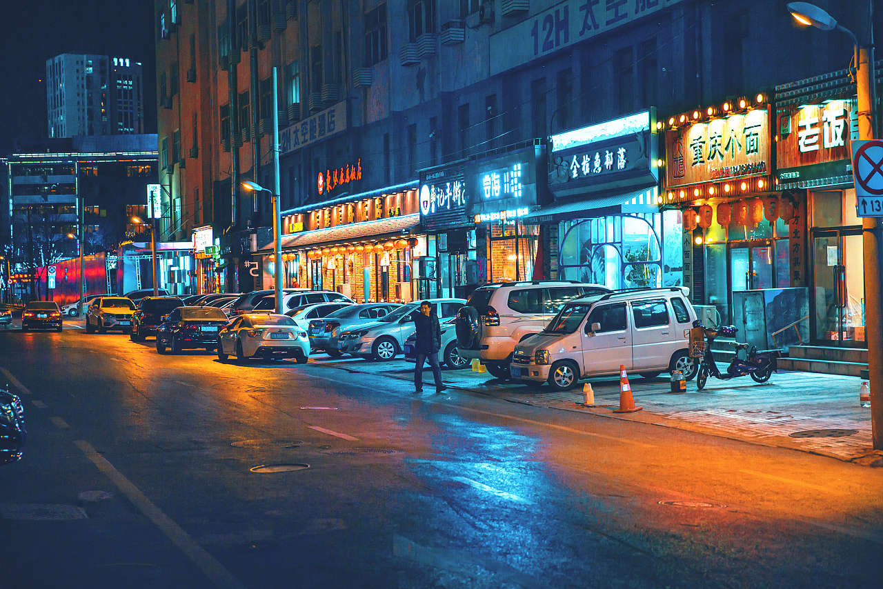 寒冷的冬天却喜欢拍夜景