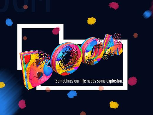 C4D破碎字体创作