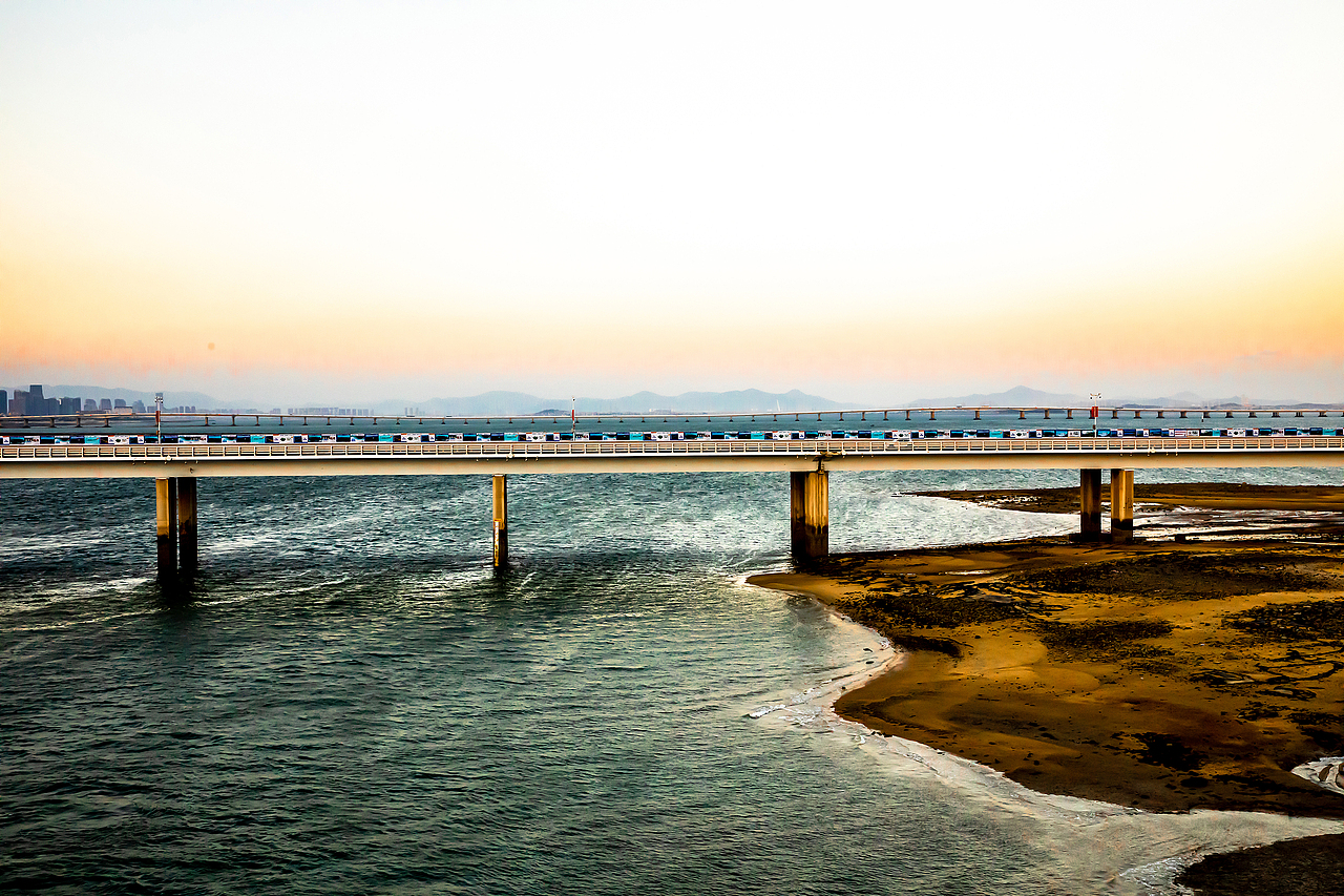 厦门大桥傍晚~风光摄影