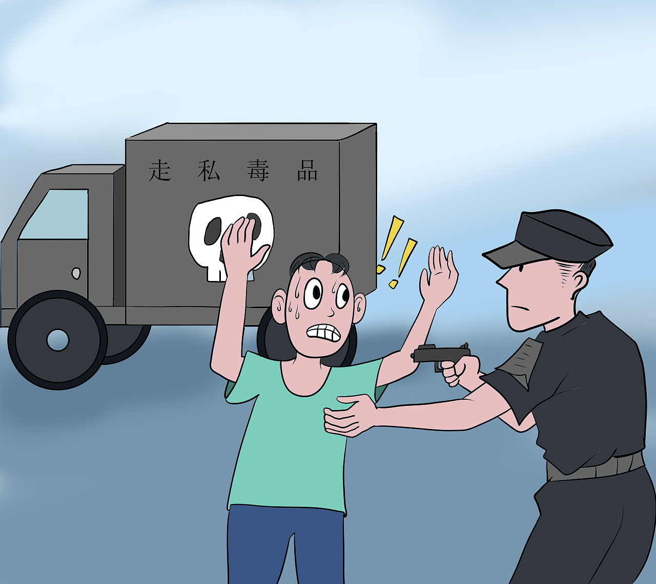 在甲方的利刃下成长—插画作品