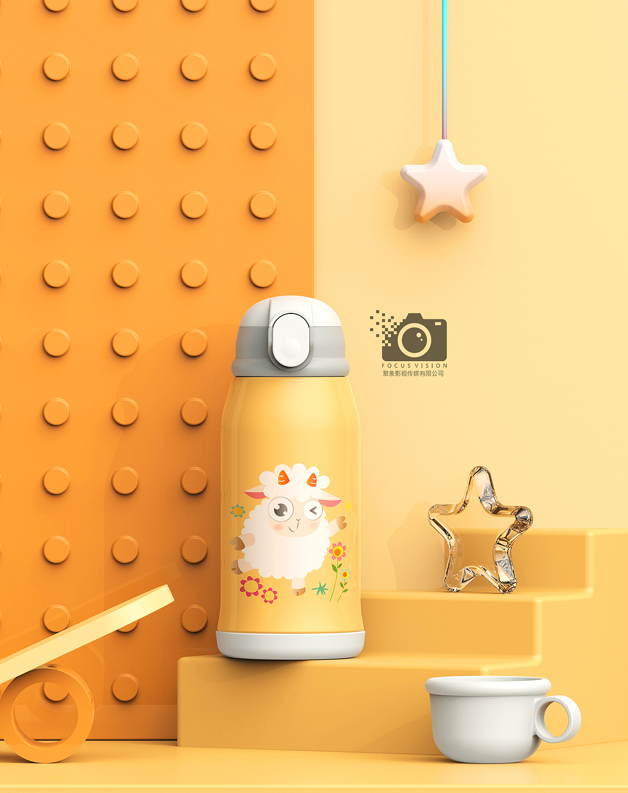 喜客多儿童保温杯（图ZMTk4MzU3NjQ4） - 产品摄影 - 站酷设计师安徽聚象影视传媒原创素材 - 站酷ZCOOL