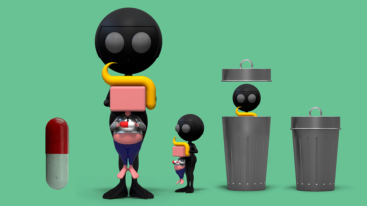 Waste-sorting Blind Box 垃圾盲盒(图ZMjUwMDEzOTA0) - 品牌 - 站酷设计师The_Nine原创素材 - 站酷ZCOOL