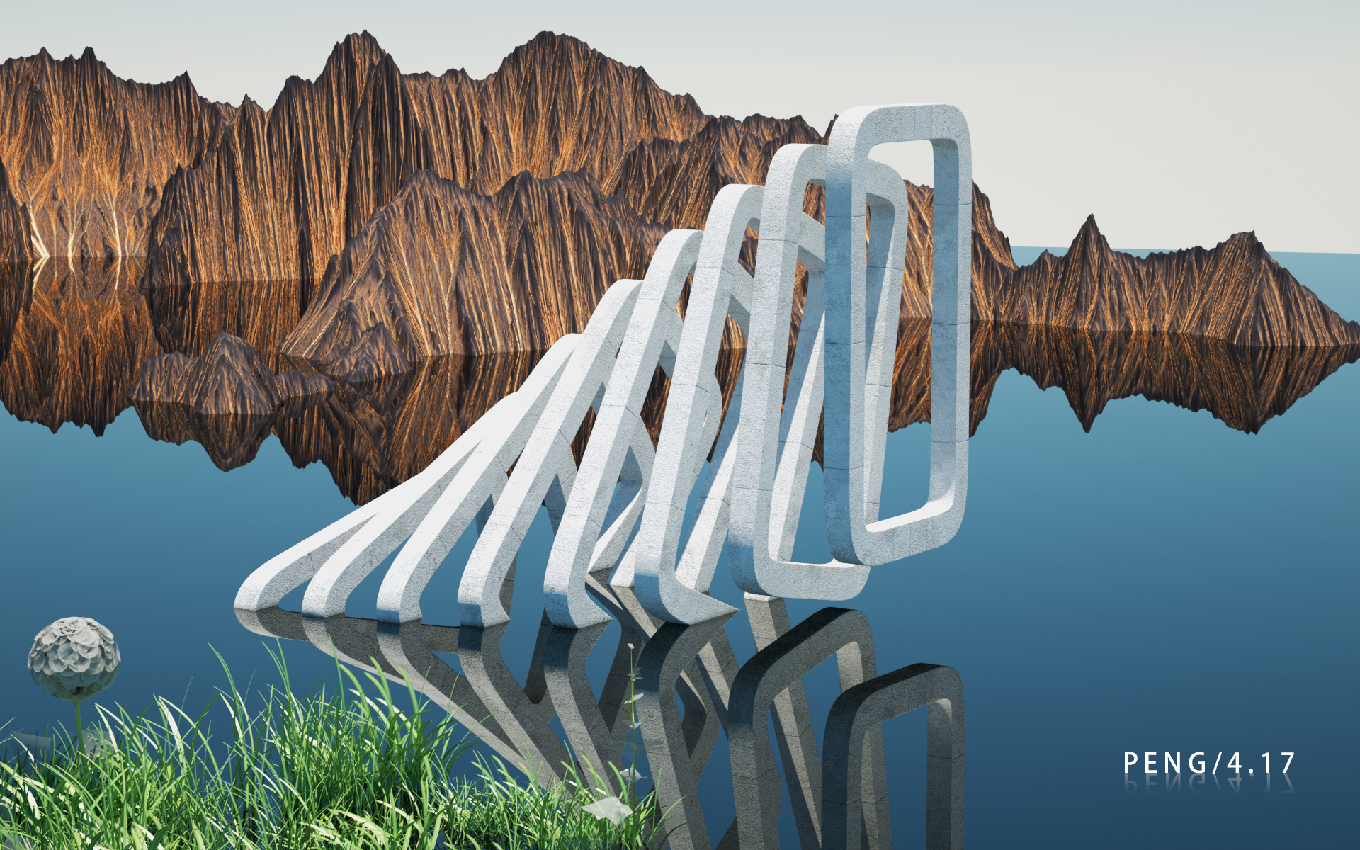 c4d场景景观建模