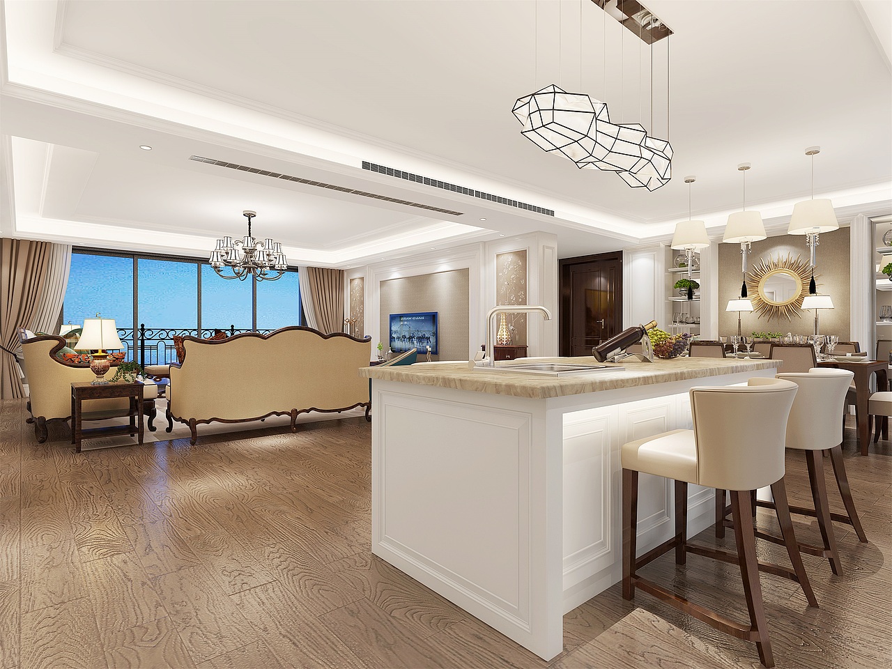 舍予空间设计 | 简约小美式风格,让平凡生活更具格调