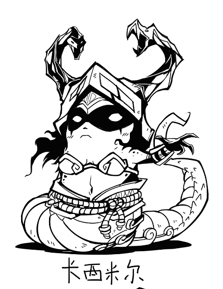 LOL Q版手绘(图ZMTU4NzgzODQ=) - 新锐潮流插画 - 站酷设计师卡西米尔手绘原创素材 - 站酷ZCOOL