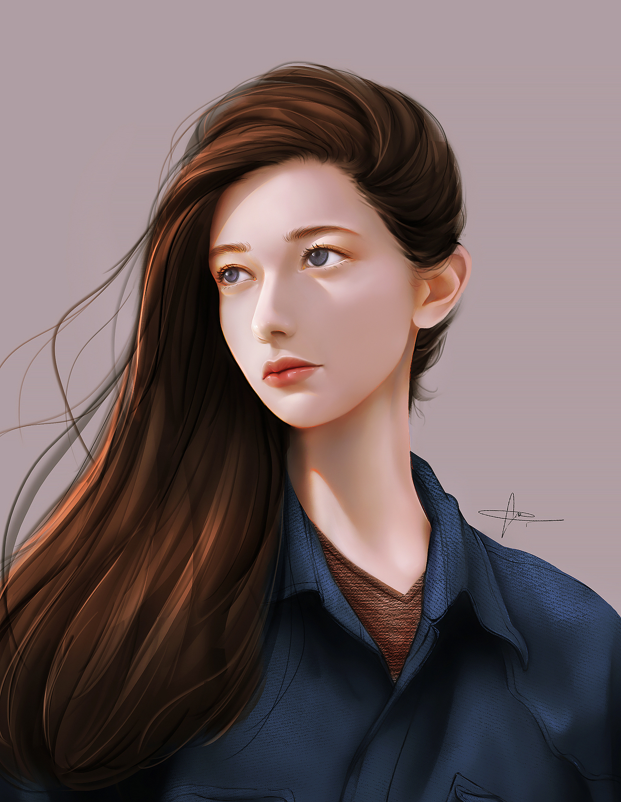 人像插画4（图ZMjI5NjA1NzAw） - 创作习作 - 站酷设计师鼻孔中的橡皮擦原创素材 - 站酷ZCOOL