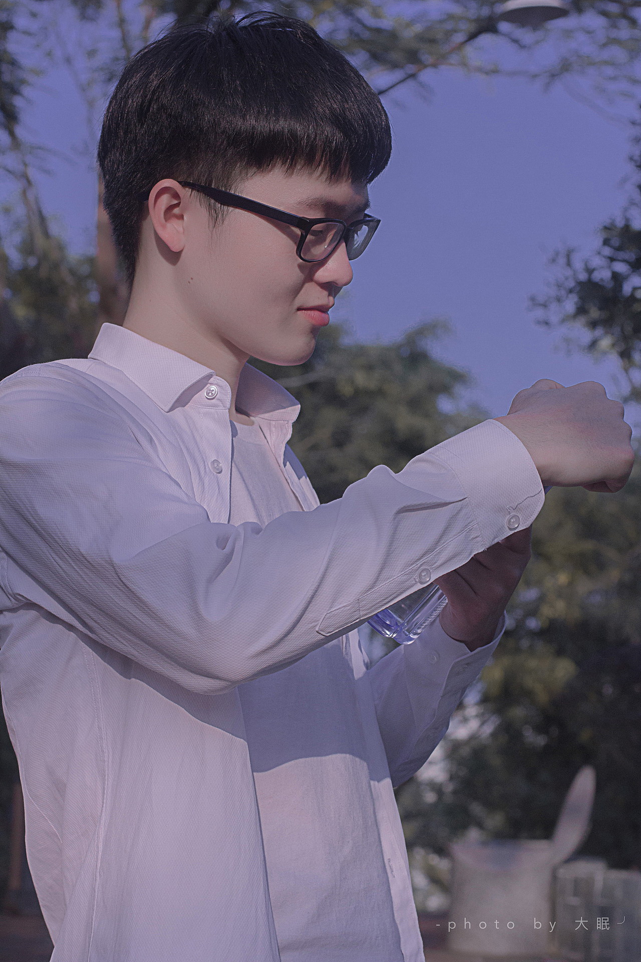 首次拍蓝孩纸呀~