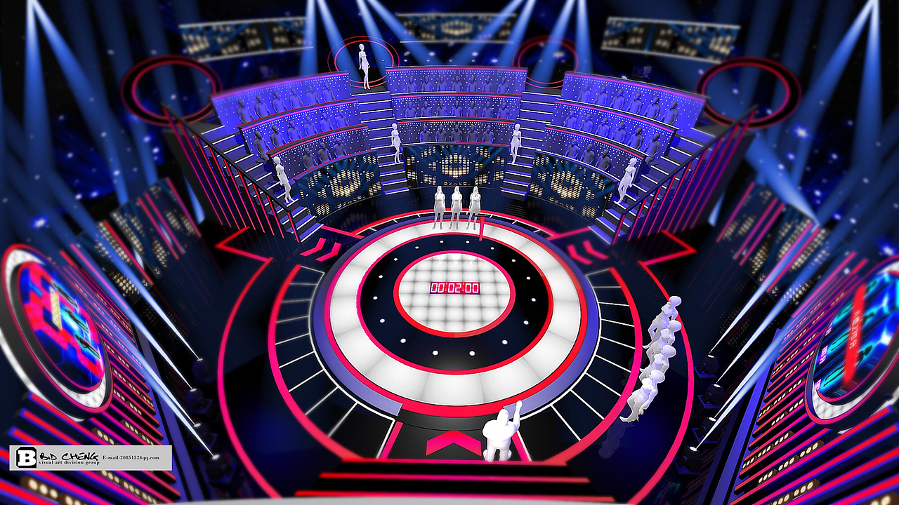 中国教育电视台《大家想得美》舞台设计（图ZMTUyODA4MTAw） - 舞台美术 - 站酷设计师廖亚承原创素材 - 站酷ZCOOL