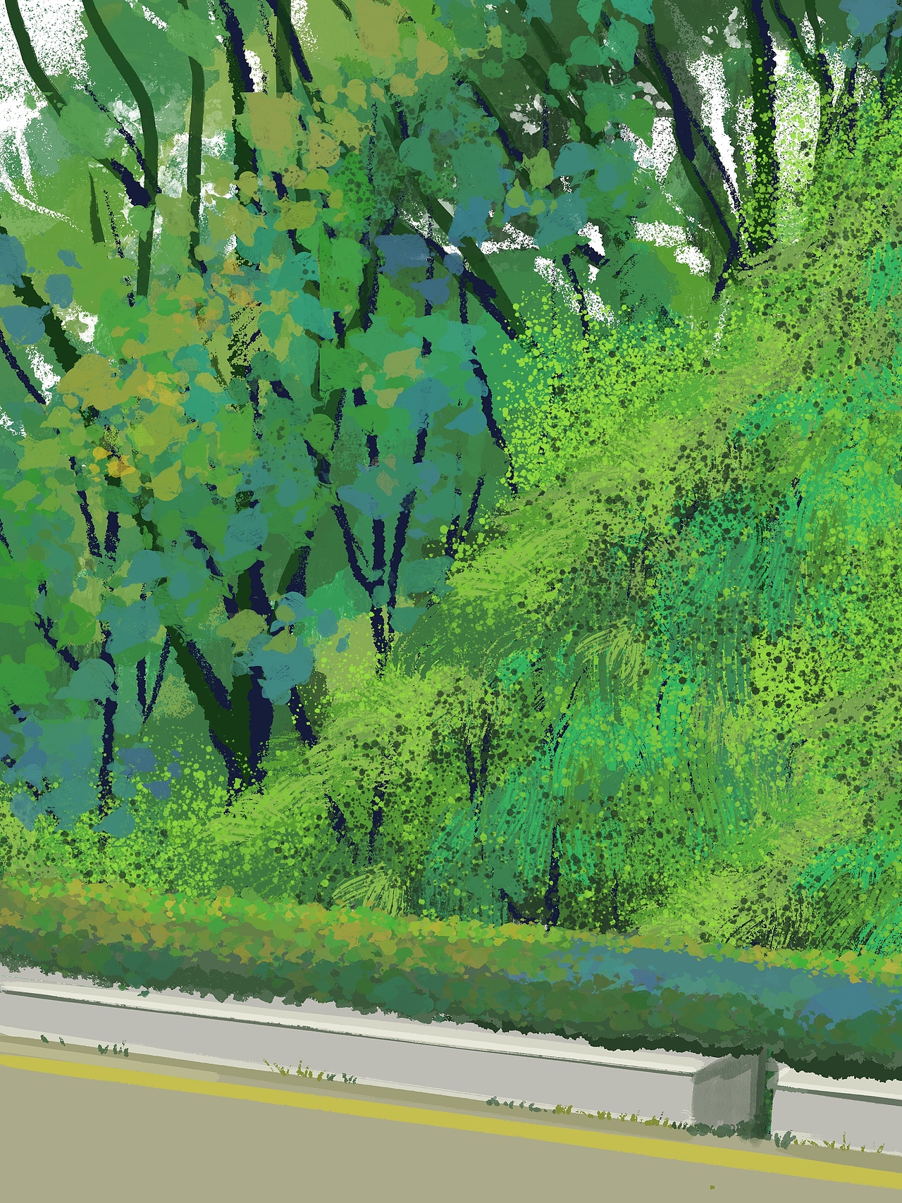 夏天的绿色调（图ZMjY1MjQ3MTYw） - 创作习作 - 站酷设计师酸奶熊原创素材 - 站酷ZCOOL