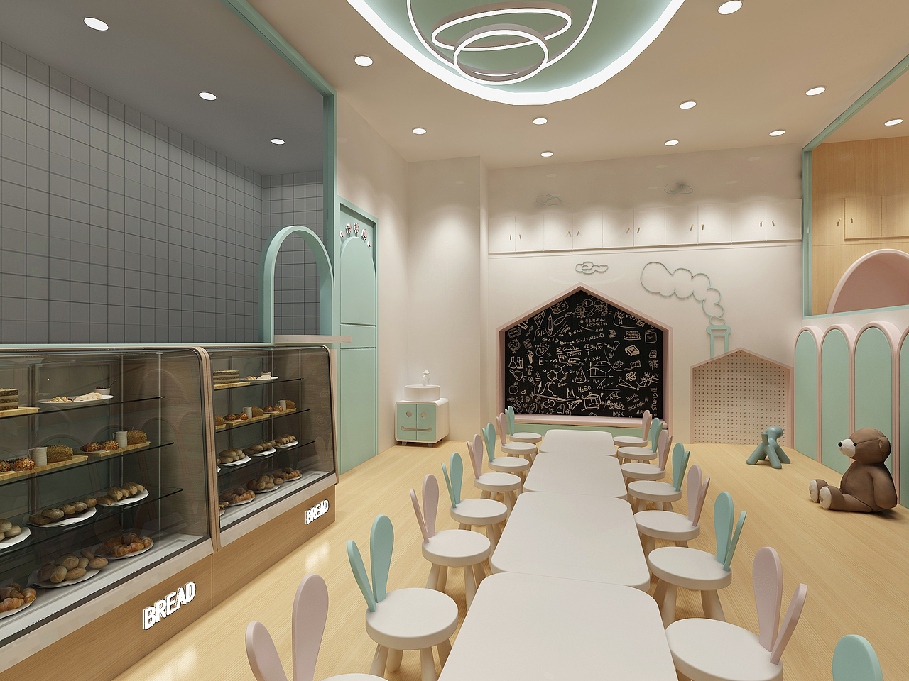 亲子餐厅，亲子乐园，零售店（图ZMjAwMTE3MDU2） - 家装设计 - 站酷设计师樊东风原创素材 - 站酷ZCOOL