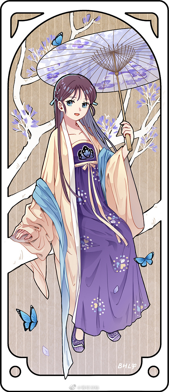 纸工艺品与汉服少女