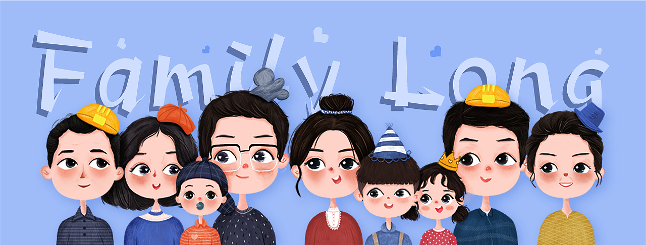 十月插画-全家福（图ZMjMwMTUwMTU2） - 创作习作 - 站酷设计师小小舒xiaoxiao原创素材 - 站酷ZCOOL