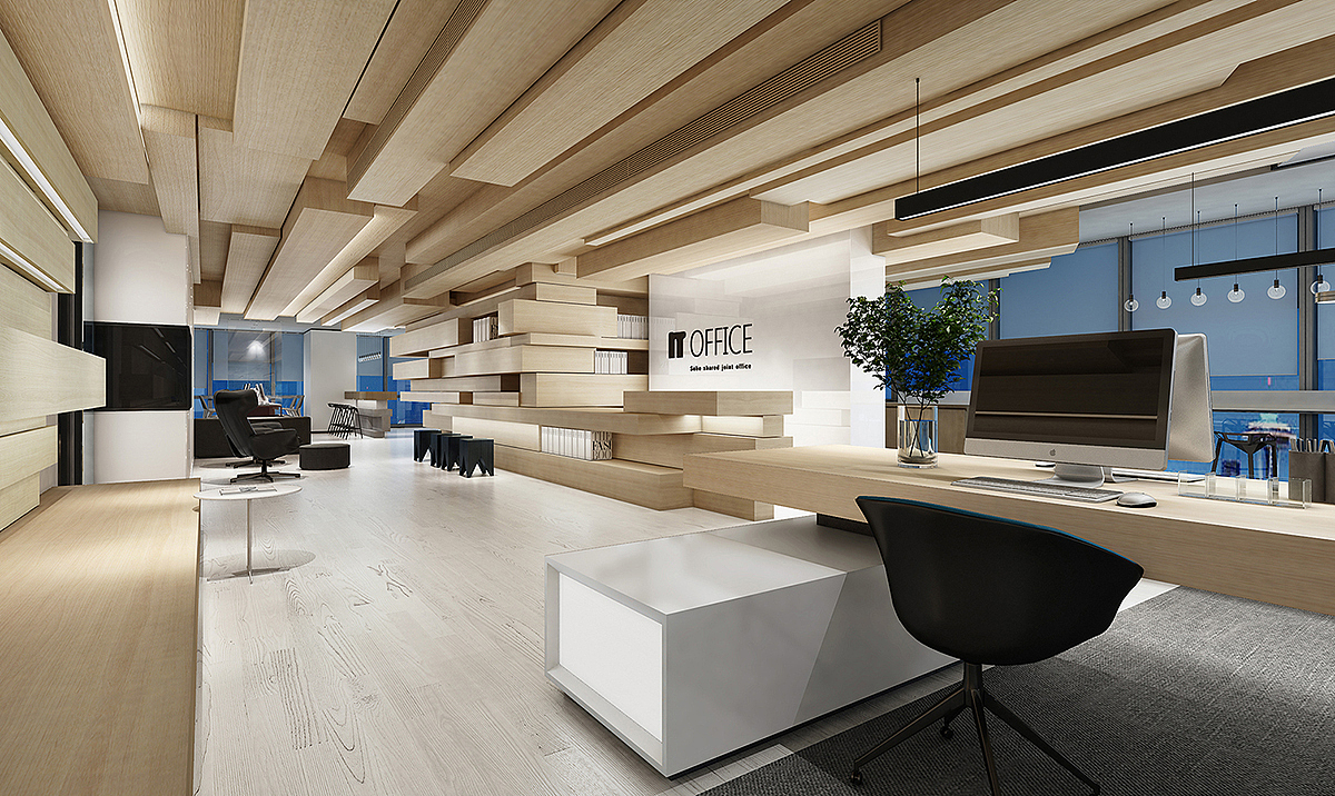 保利国际中心office空间三维作品-3ds max+v-ray（图ZMTUwMDgxMTcy） - 建筑/空间 - 站酷设计师迷人少爷原创素材 - 站酷ZCOOL