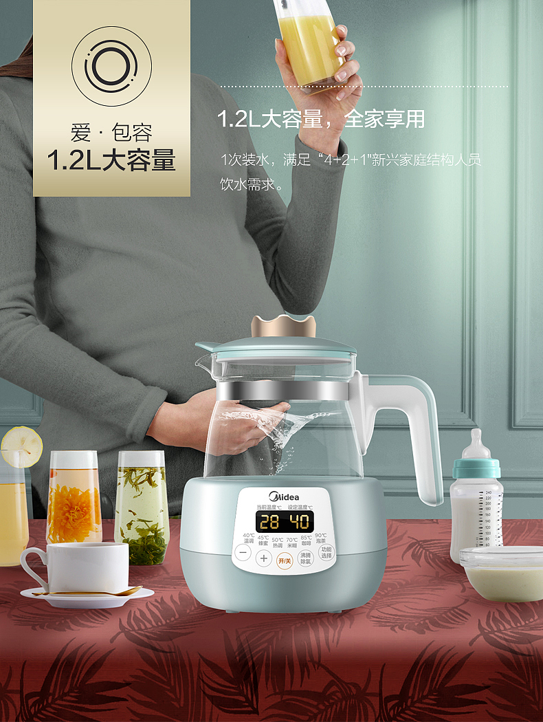 美的小皇冠调奶器详情设计（图ZMTUyMDgyMjY4） - 电商 - 站酷设计师holoklee原创素材 - 站酷ZCOOL