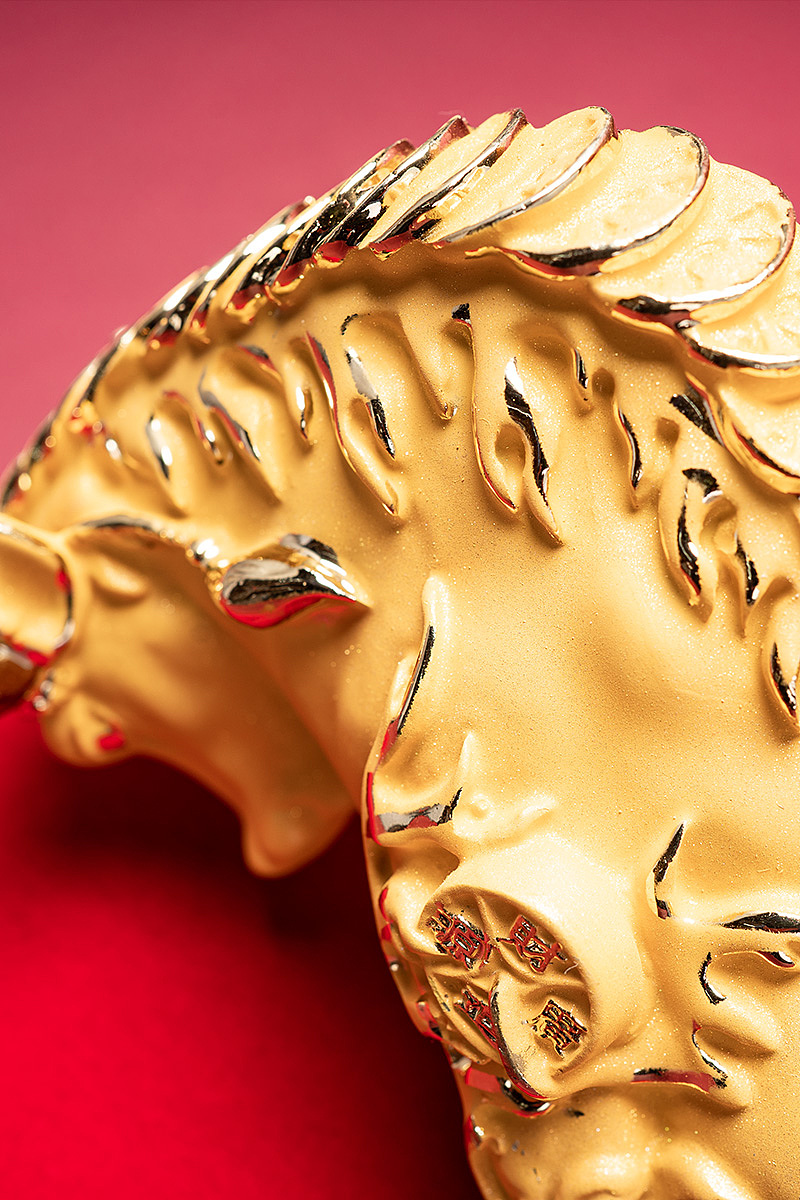 产品摄影-沙金摆件