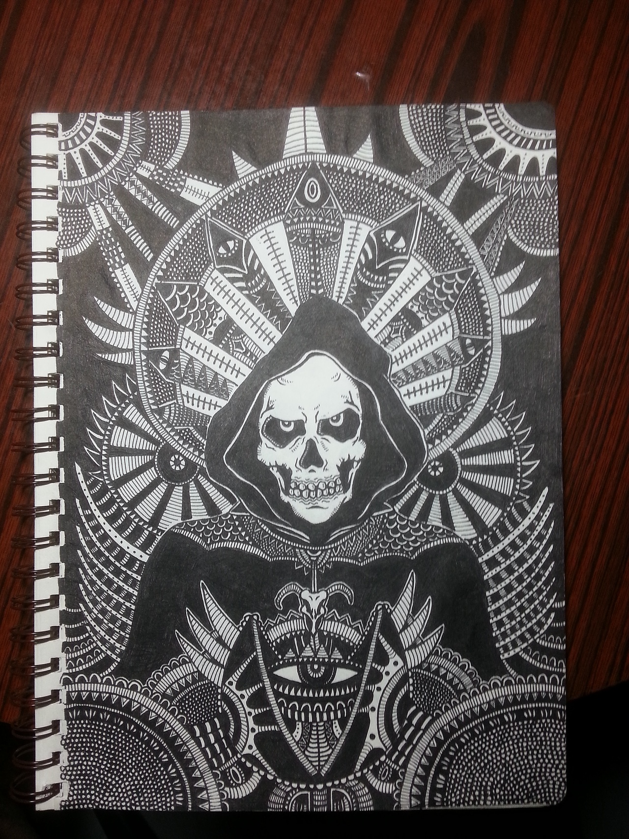 当骷髅与花纹相遇