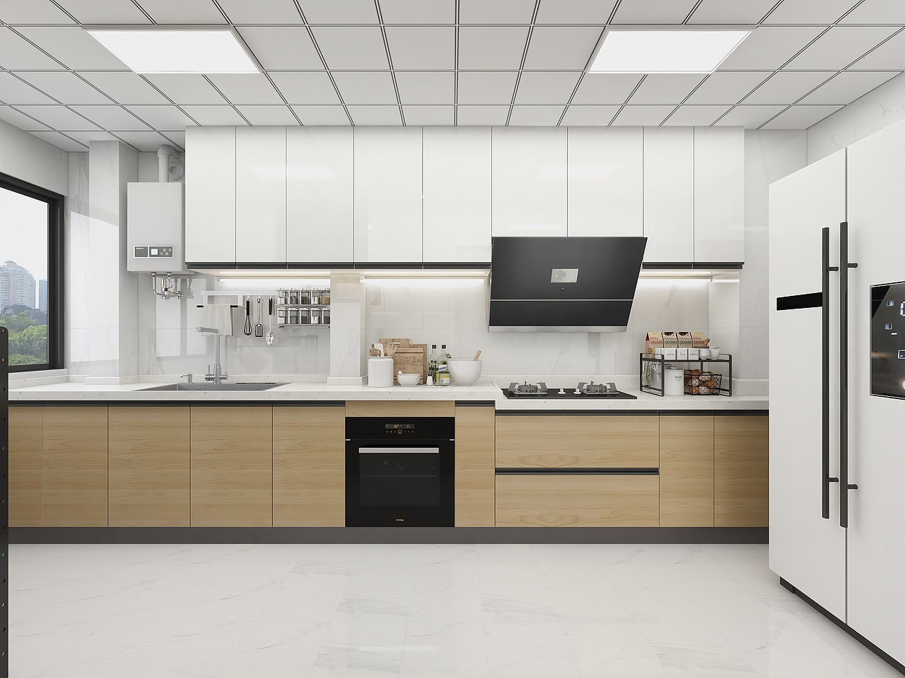 四川邻水邻州府康郡(107平方现代简约三居室)