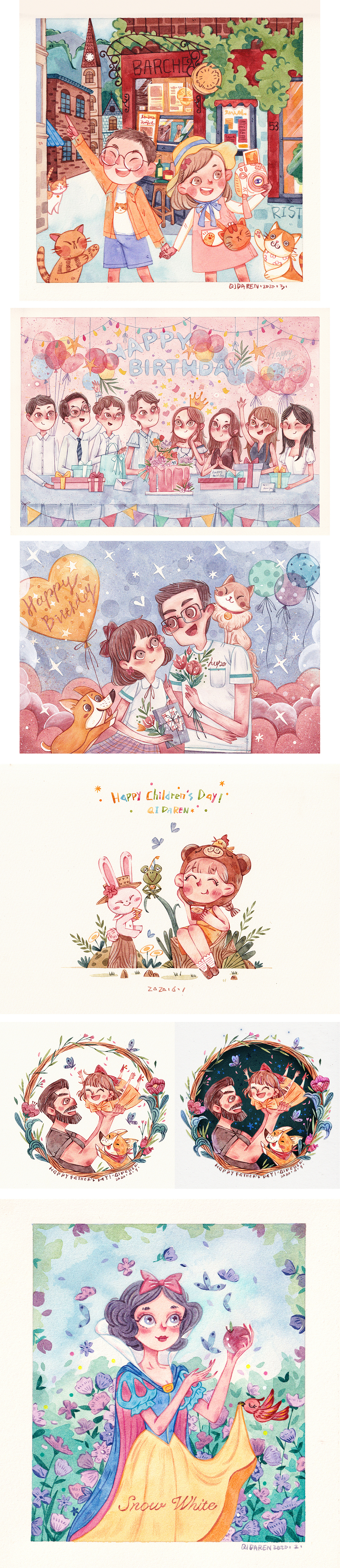 2020水彩手绘合集