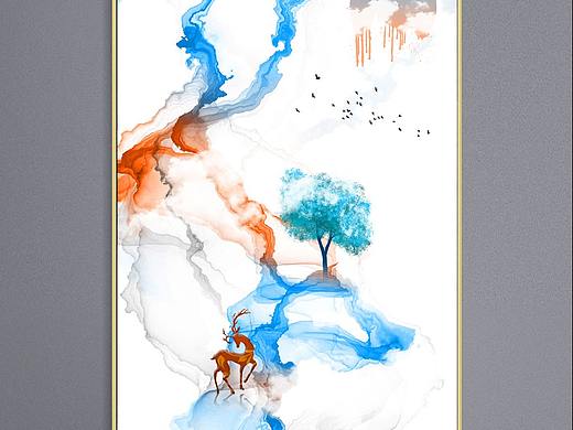新中式水墨抽象装饰画