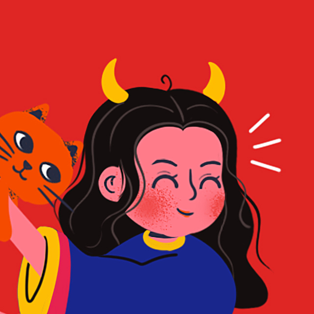 牛年大吉（图ZMjQyNTM1Njk2） - 艺术插画 - 站酷设计师橙秃秃原创素材 - 站酷ZCOOL
