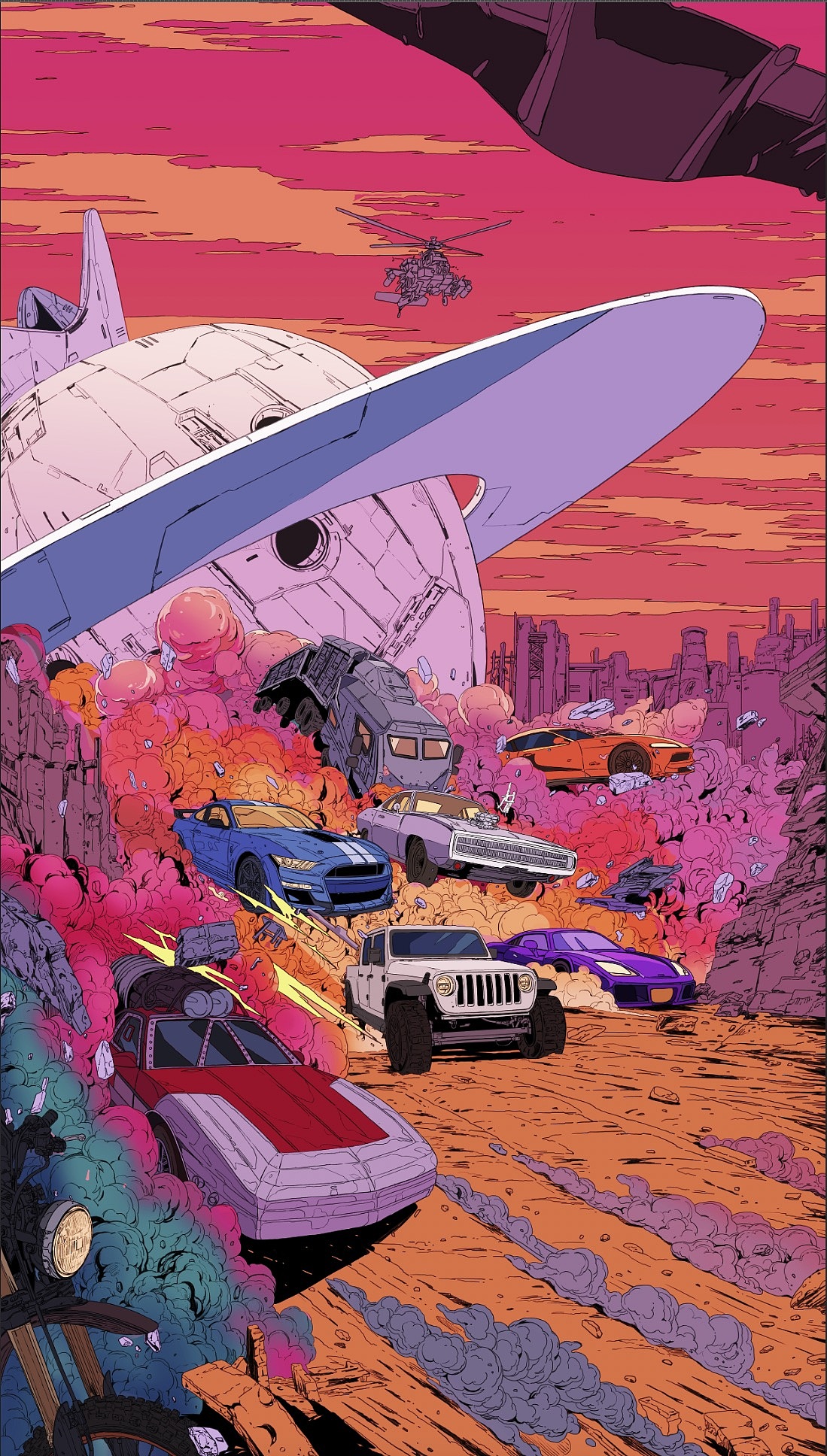 速度与激情9✖️草莓音乐节（图ZMjUzMzA5NzA0） - 商业插画 - 站酷设计师GuangYuanYU原创素材 - 站酷ZCOOL