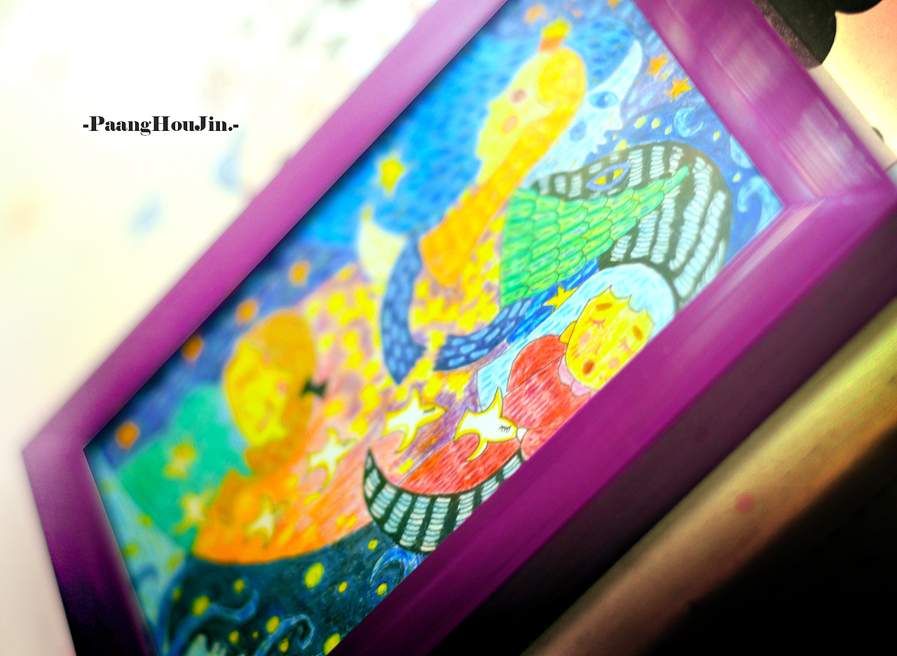 《异度空间》彩铅插画