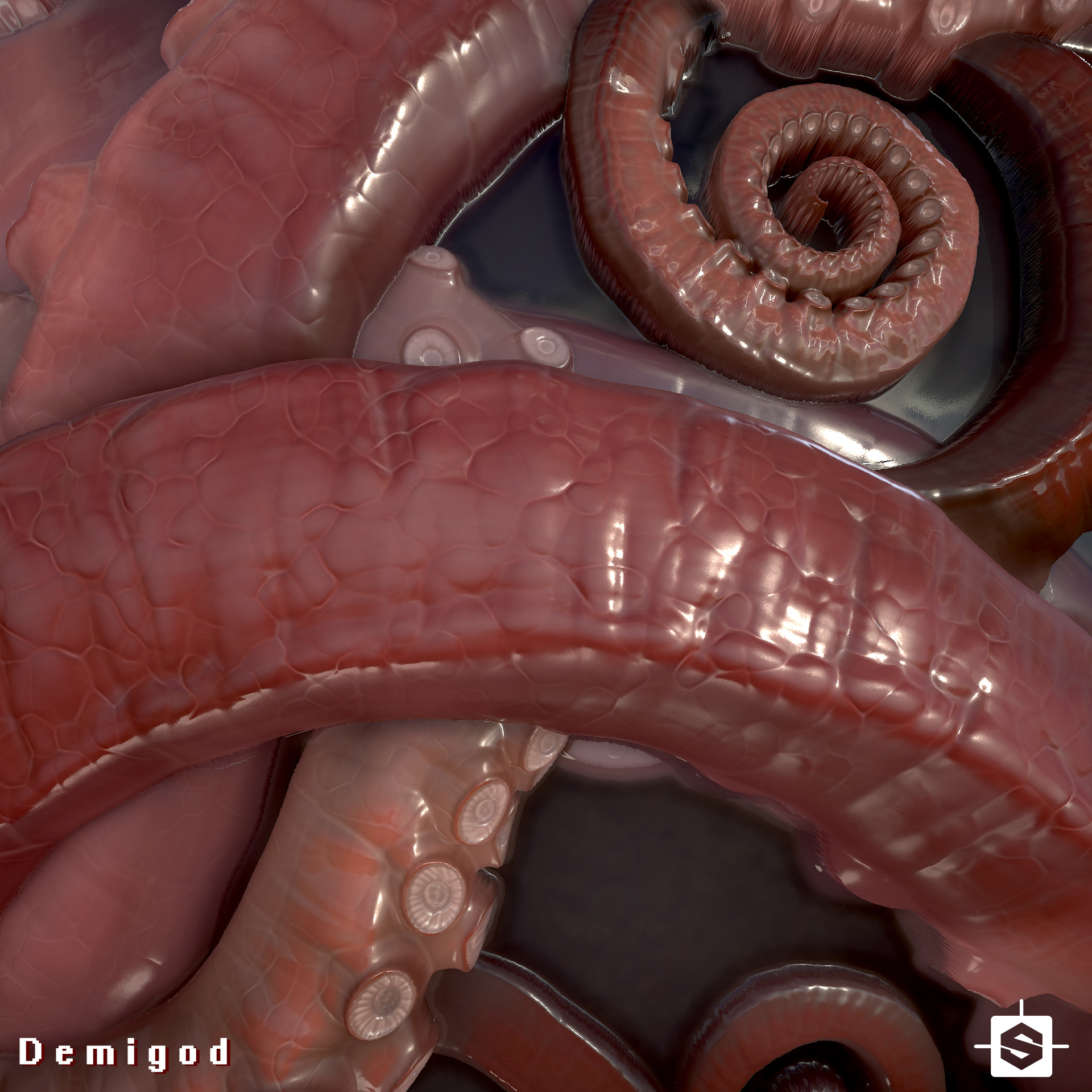 octopus_tentacle substance designer章鱼触手