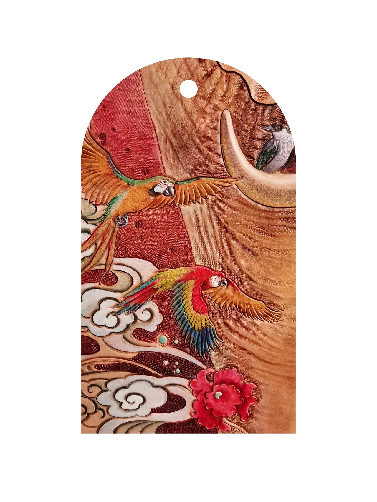 皮雕画《锦途》(图ZMjU2NjAzNjM2) - 其他手工艺 - 站酷设计师顽皮老顽童原创素材 - 站酷ZCOOL