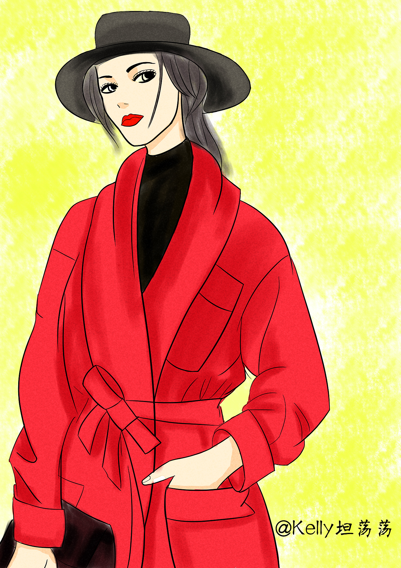 女王|插画|新锐潮流插画|kelly坦荡荡_原创作品-站酷zcool