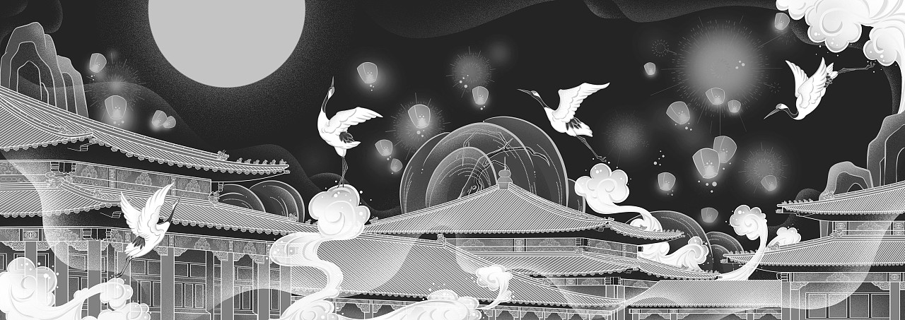闹元宵（图ZMjQ0MTE1Mjk2） - 商业插画 - 站酷设计师HAHLiNG原创素材 - 站酷ZCOOL
