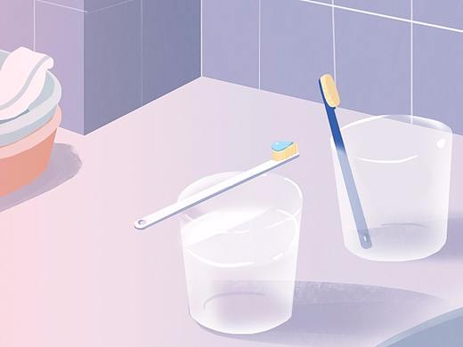 爷爷挤好的牙膏