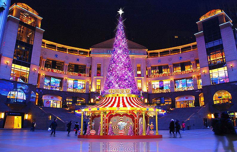 马戏主题圣诞场景