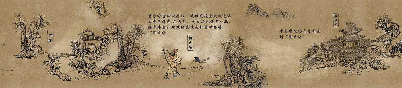金沙天著 祖爷长条画（图ZMTc5MzUzMDQ4） - 商业插画 - 站酷设计师爆炸西瓜原创素材 - 站酷ZCOOL