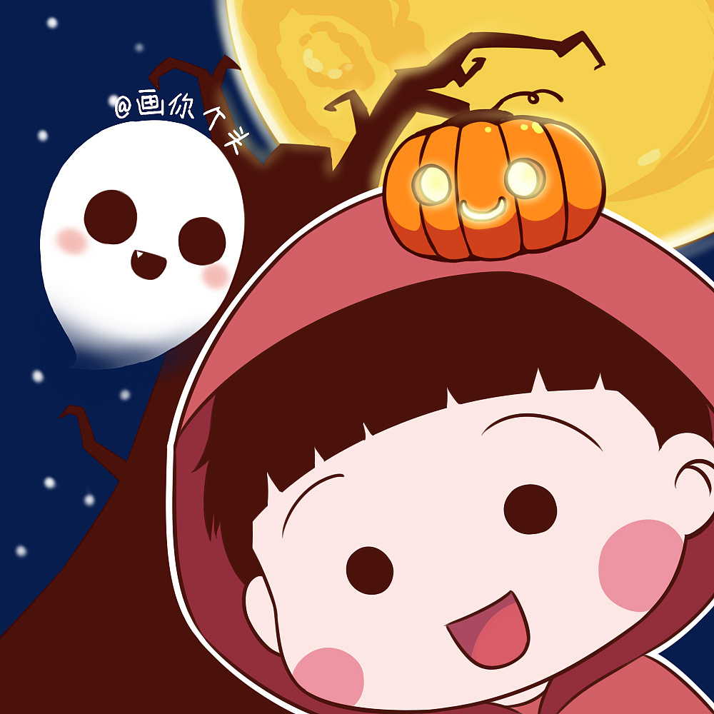 万圣节新头像|动漫|单幅漫画|头叔unclehead_原创作品-站酷zcool