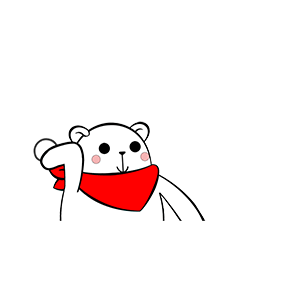 猫与熊表情之大白过冬