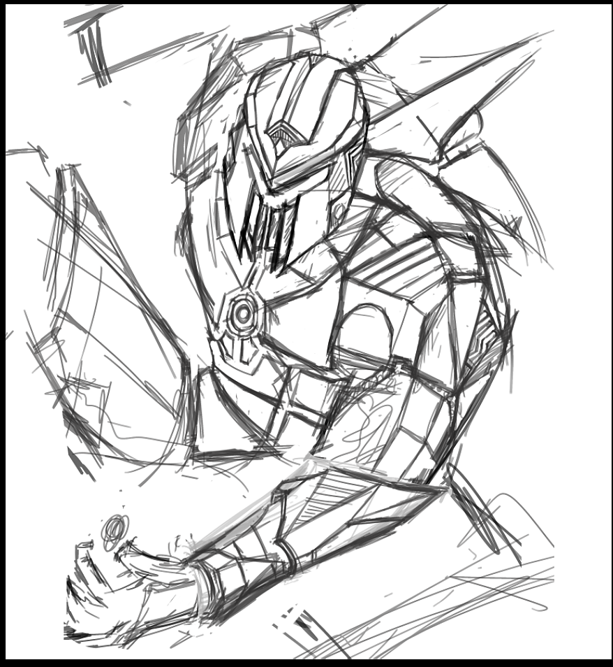 原创作品白甲战士