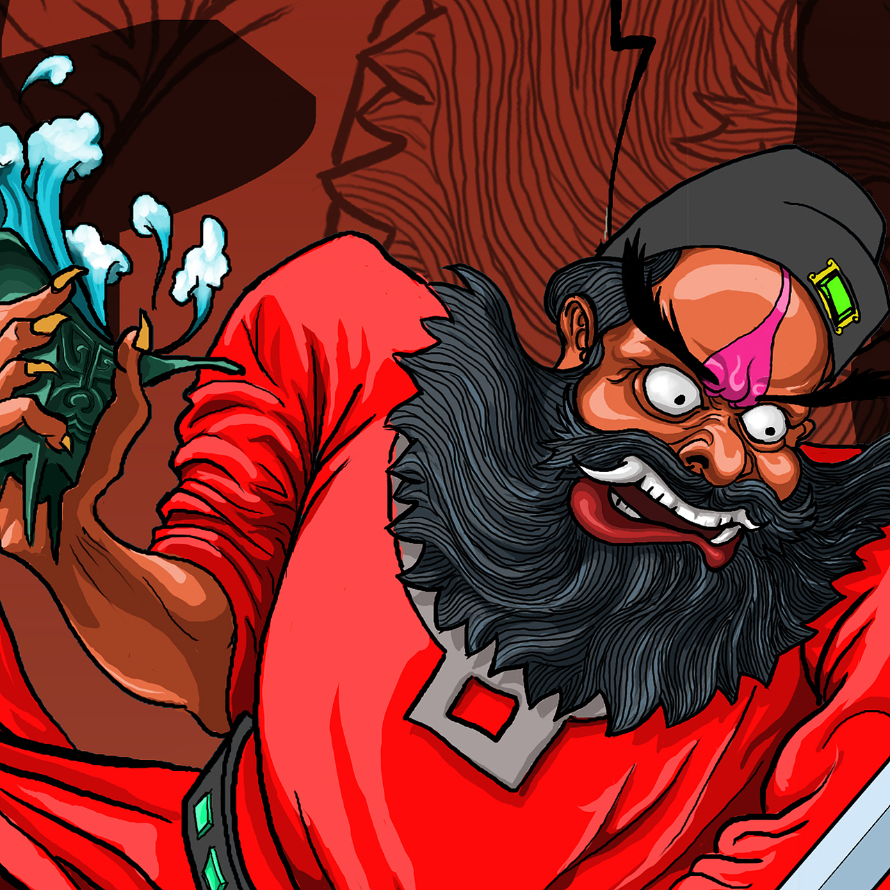 钟馗斩鬼带步骤