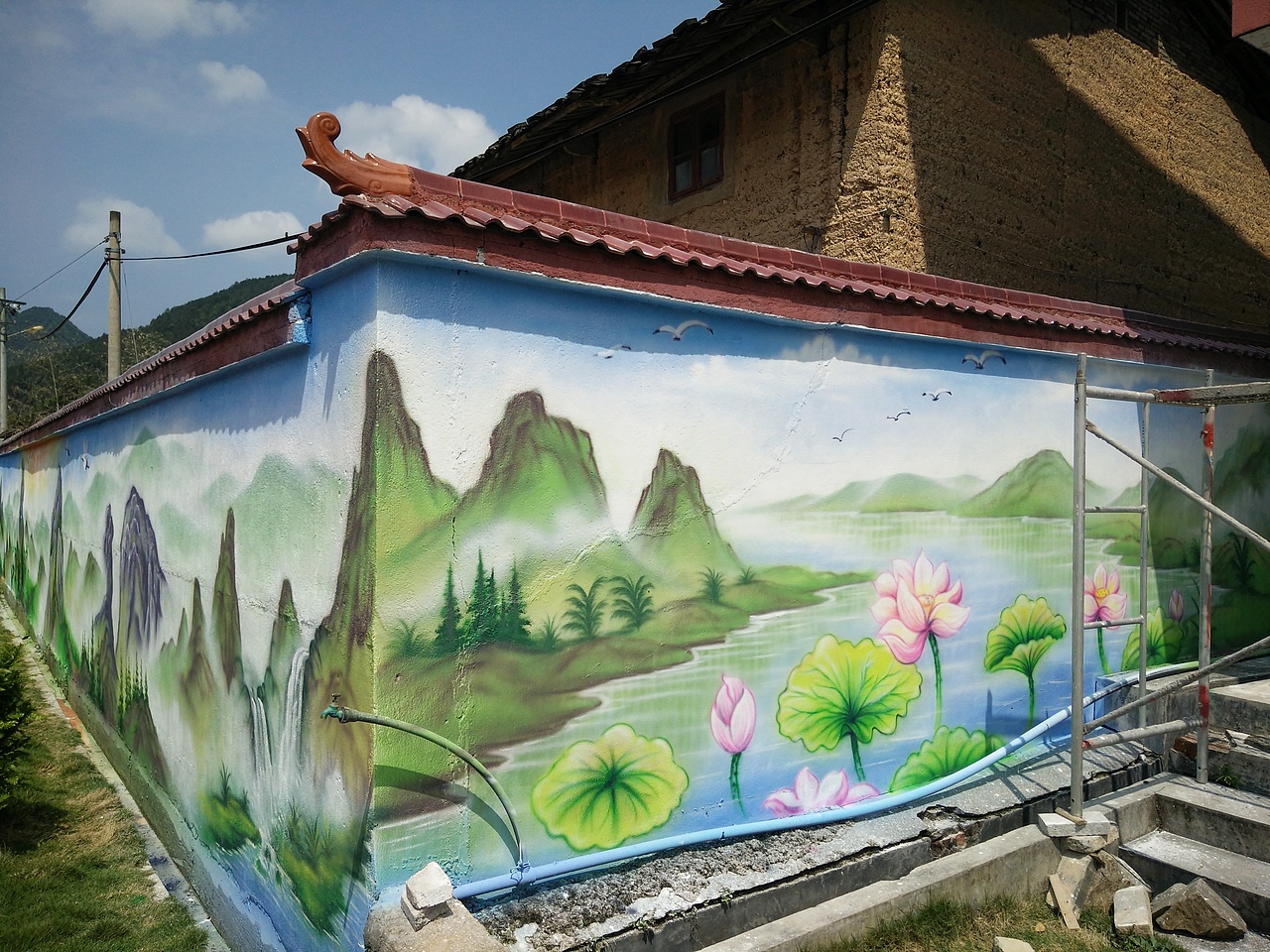 手工墙体彩绘,喷绘.|纯艺术|绘画|z25889619_原创作品-站酷(zcool)