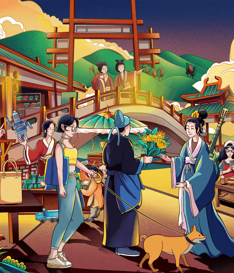 万科节日长图（图ZMjU1NTc3OTA4） - 商业插画 - 站酷设计师C君_Children原创素材 - 站酷ZCOOL