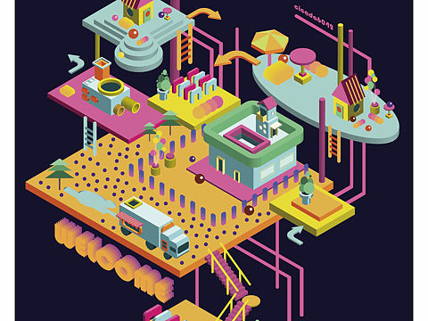 用Adobe illustrator作2.5D插画