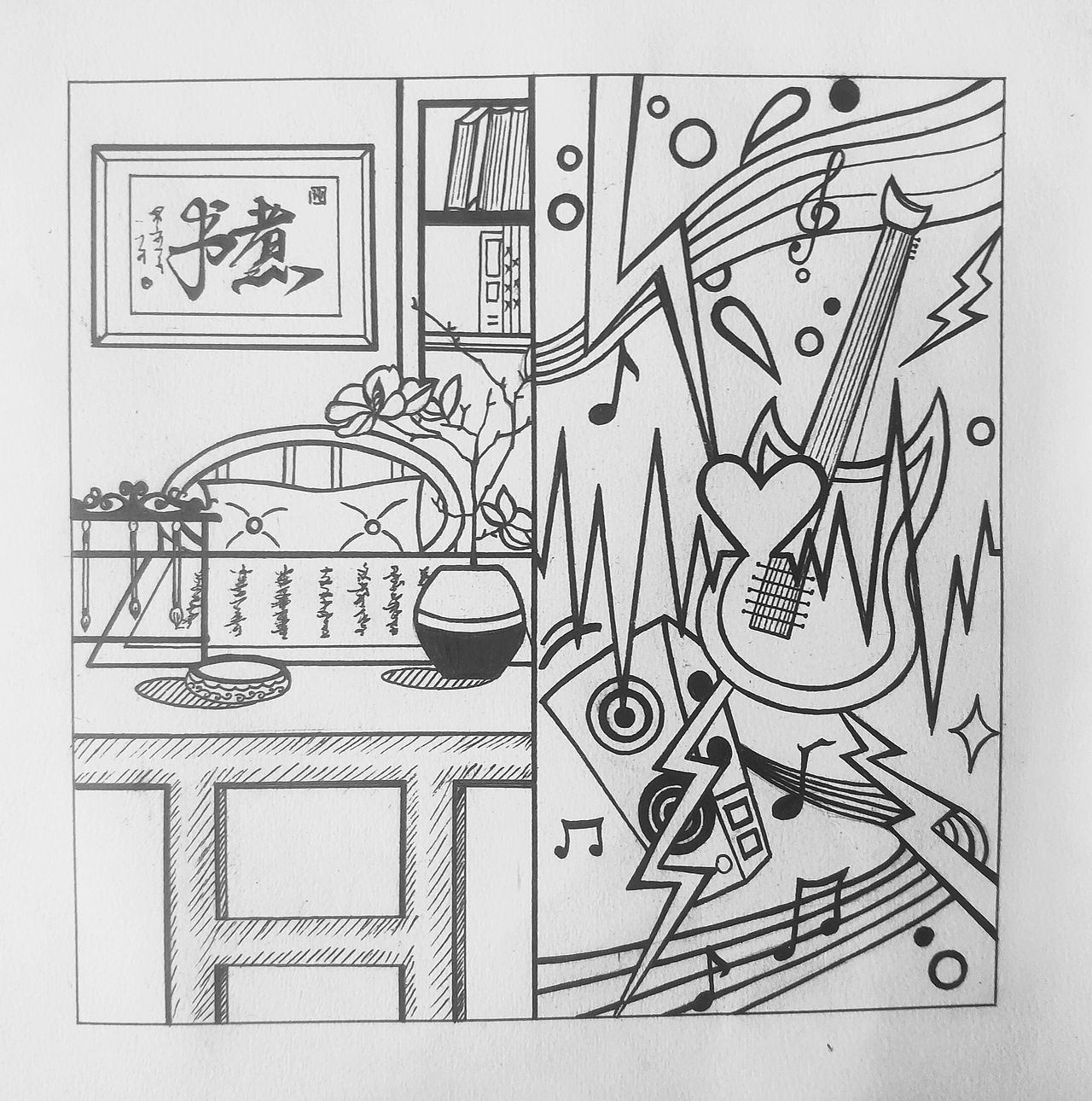 设计素描 对比（图ZMTg3MDk1ODA0） - 绘画 - 站酷设计师Luller原创素材 - 站酷ZCOOL