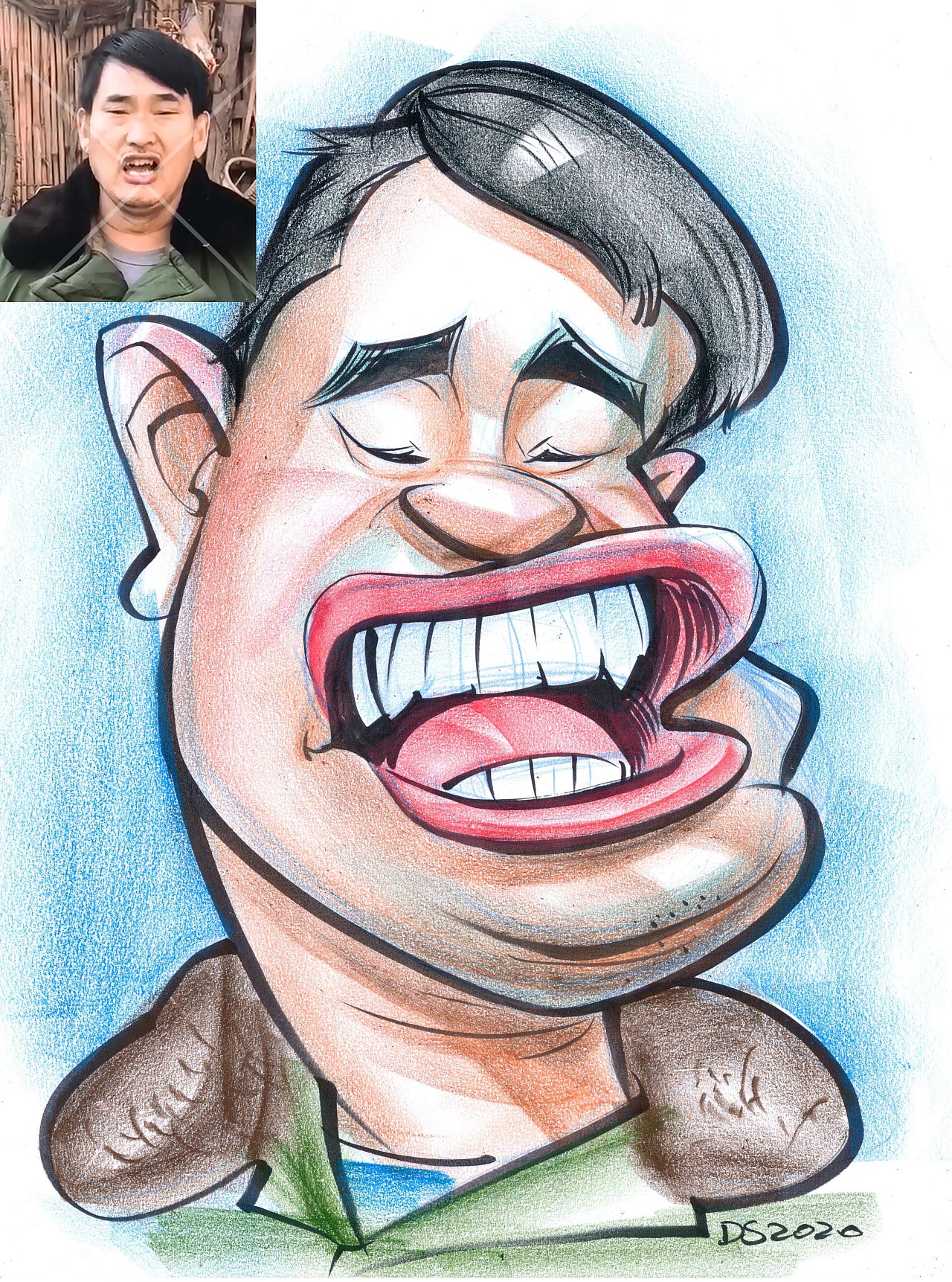 漫像似颜绘 大叔漫画王西振 似颜绘作品